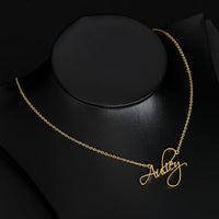 Joias Name Necklaces Custom Name Necklace for Her Fashion Name Jewelery Stainless Steel Necklace Pendant Gold  Necklaces