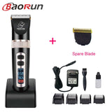 Baorun P9 Clipper Dogs Professional LCD Screen Pet Cat Clippers Electrical Grooming Trimmer Rechargeable Haircut Machine Animal