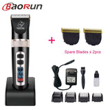 Baorun P9 Clipper Dogs Professional LCD Screen Pet Cat Clippers Electrical Grooming Trimmer Rechargeable Haircut Machine Animal