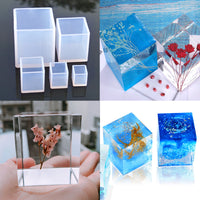 Creative Cube Shape Candle Soap Making Mold Square Candle Silicone Mold DIY Plaster Aromatherapy Resin Crafts