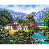 SDOYUNO 60x75cm Oil Painting By Numbers Landscape DIY Paint By Numbers On Canvas Frameless Home Decoration Unique Gift