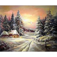 SDOYUNO 60x75cm Oil Painting By Numbers Landscape DIY Paint By Numbers On Canvas Frameless Home Decoration Unique Gift