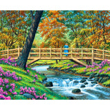 SDOYUNO 60x75cm Oil Painting By Numbers Landscape DIY Paint By Numbers On Canvas Frameless Home Decoration Unique Gift