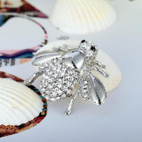 Fashion cute little bee brooch CZ brooch pin collar cardigan dress lady small insect animal brooch jewelry