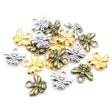 30pcs Charms bee 10x11mm Tibetan Silver Plated Bronze Gold Pendants Antique Jewelry Making DIY Handmade Craft