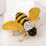 Cute Enamel Bee Brooches For Women Men Fly Insect Brooch Pins Scarf Dress Lapel Pin Suit Decorations Jewelry