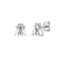 ANDYWEN 925 Sterling Silver 2021 Winter Bee Collection Gems Tiny Piercing Drop Animal Pendant Jewelry Climber Clips Women Jewels