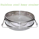 Reusable Mesh Double-Layer Honey Strainer Stainless Steel Screen Bilayer Honey Filters Beekeeping Equipment Straining Honey Tool