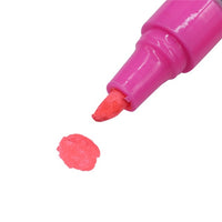 Marker Pen LED Highlighter Marks Pen 135mm*4mm 8 Colors Optional Bevel Nib Paintbrush Beekeeping Queen Bee Tools 1 Pcs