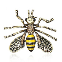 Fashion Enamel Insect Series Brooches Women Men Delicate Little Bee Brooch Crystal Rhinestone Brooch Pin Jewelry Gifts Wholesale