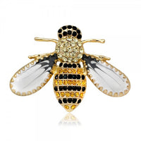 Fashion Enamel Insect Series Brooches Women Men Delicate Little Bee Brooch Crystal Rhinestone Brooch Pin Jewelry Gifts Wholesale