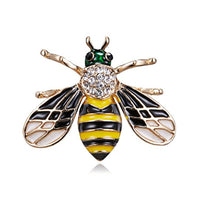 Fashion Enamel Insect Series Brooches Women Men Delicate Little Bee Brooch Crystal Rhinestone Brooch Pin Jewelry Gifts Wholesale