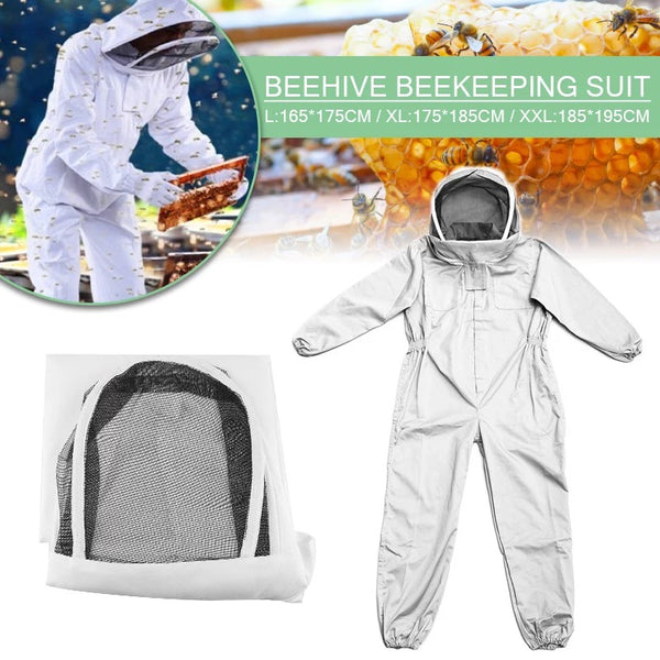 Full Body Beekeeping Clothing Professional Beekeepers Bee Protection Beekeeping Suit Saft Veil Hat Dress All Body Equipment
