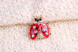 Exquisite fashion insect brooch series female cute little ladybug little bee brooch crystal rhinestone brooch brooch jewelry gif