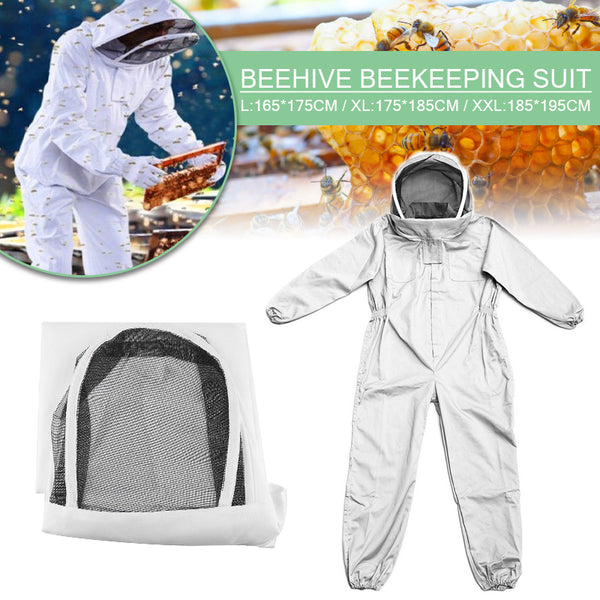 Full Body Beekeeping Clothing Professional Beekeepers Bee Protection Beekeeping Suit Safty Veil Hat Dress All Body Equipment