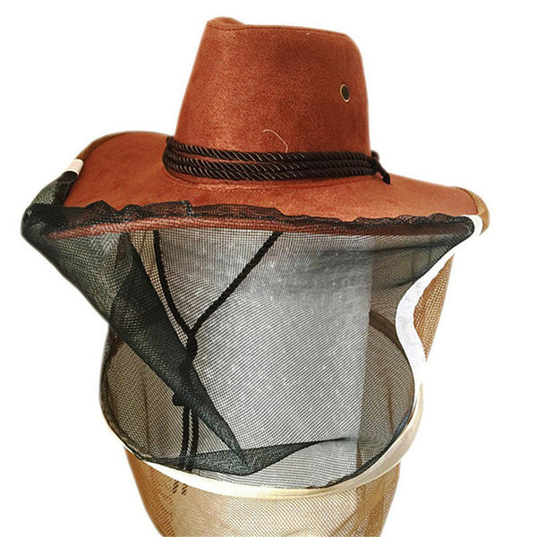 Profession Beekeeping Cowboy Hat Beekeeping Protector Cap Beekeeper Fly Insect Net Cowboy Comfortable Design Anti bee Hat