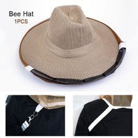 1PCS Beekeeper Cowboy Hat Mosquito Bee Net Veil Full Face Beekeeping Hat  Bee InsectOutdoor Bug Mesh Mask Head Protective Cap