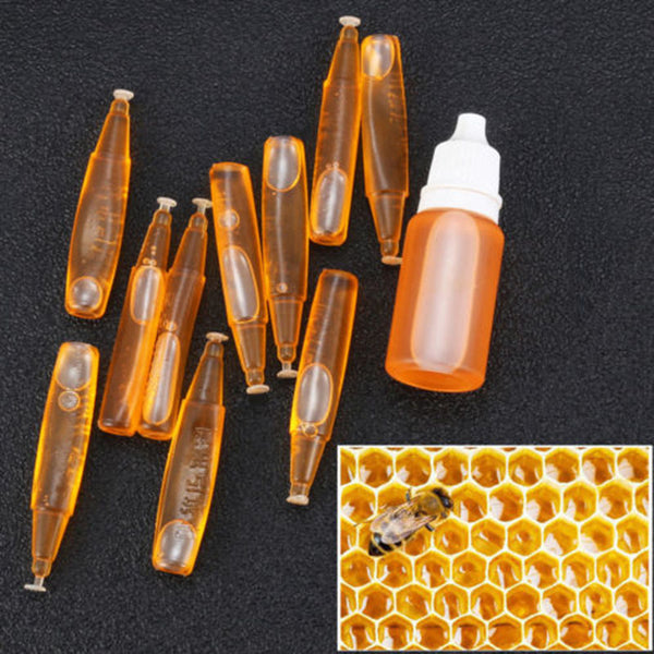 10pcs 2ml Bee queen pheromone Bee Swarm Attractant Lures Bait pollen Trap tools Beekeeping equipment Honey For Beekeeper garden
