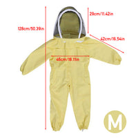 Cotton Full Body Beekeeping Clothing Veil Hood Hat Anti-Bee Coat Special Protective Clothing Beekeeping Bee Suit Equipment