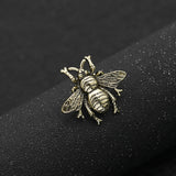 Bohemia New Tendency Fashion Imitation Pearls Red/White Color Glass Bee Insect Brooch For Women Statement Jewelry Wholesale