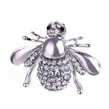 Bohemia New Tendency Fashion Imitation Pearls Red/White Color Glass Bee Insect Brooch For Women Statement Jewelry Wholesale