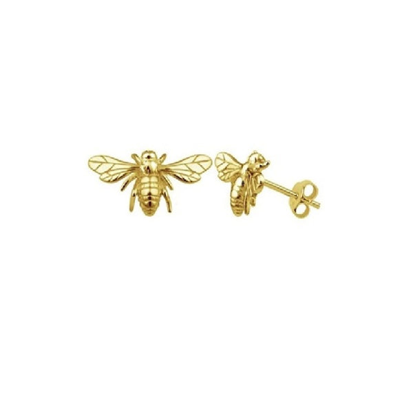 AIDE 925 Sterling Silver 3D Bee Stud Earrings For Women Exquisite INS Gloosy Insect Piercing Cartilage Earings Jewelry kolczyki