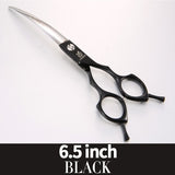 Fenice Professional symetrical handle colorful 6.5 inch pet dog curved animal grooming scissors