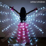 New Wings Sticks Adult Led Isis With Adjustable Belly Dance lamp Props 360 Degrees Accessories Children Open 360 Angle LED Wing