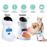 Iseebiz 3L Automatic Pet Feeder With Voice Record Pets food Bowl For Medium Small Dog Cat LCD Screen Dispensers 4 times One Day