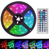 16.4 Feet Flexible 300 LED Light Strip 3258SMD, Color Changing, Includes 44 Key Remote, Perfect for Home Lighting, Kitchen, Bed, Bar, and Decor